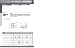 Pipe Supports Catalog - PT&P