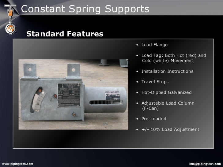 Constant Spring Supports Installation & Applications