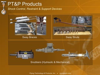 Snubbers (Hydraulic & Mechanical)  Sway Struts Sway Braces PT&P Products Shock Control, Restraint & Support Devices 