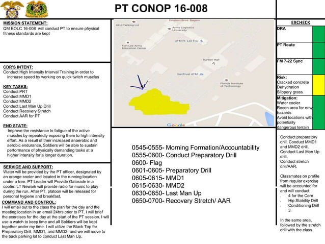 ARMY PT CONOP army-pt-conop