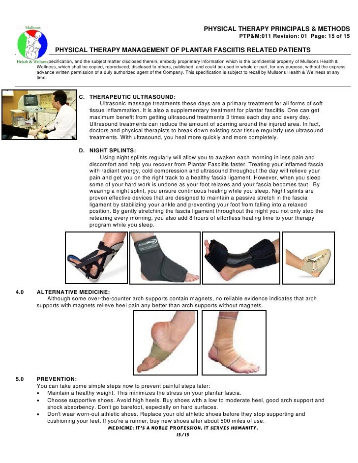 PTP&M011 PTM of Plantar Fasciitis Medical Journal