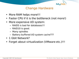 Spindle Database MySQL Performance Tuning | PDF