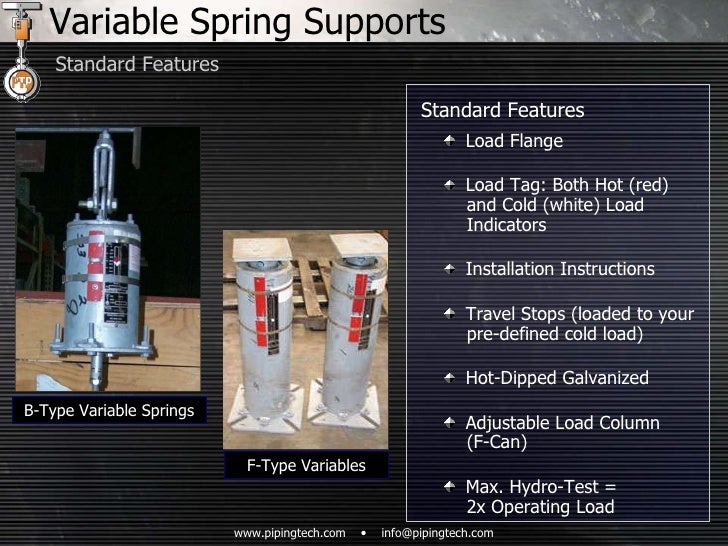 Variable Spring Support Design, Size, Selection, Install & Maintenanc…
