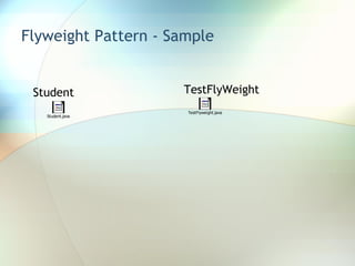 Flyweight Pattern - Sample Student TestFlyWeight 