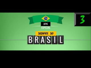 2015
DESAFIOS DO
3
 