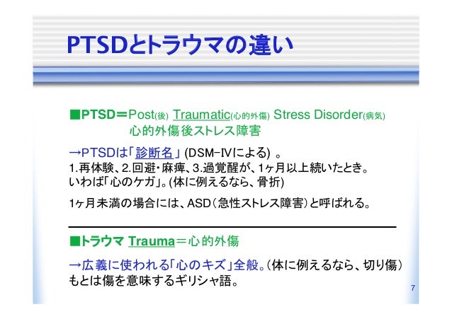 Ptsd解明講座 しくみとケア