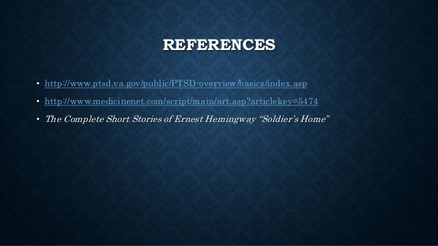 Universityessays on soldiers home by hemingway