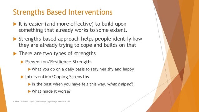 strengths based approach to dealing with ptsd people strengths
