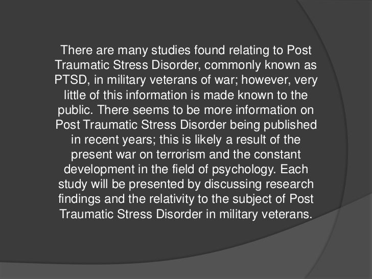 PTSD Veterans Presentation