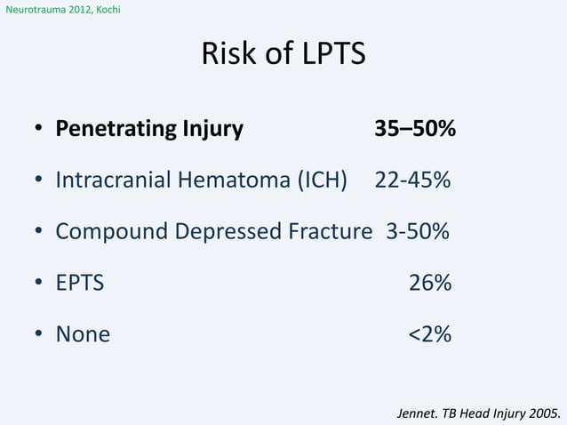 Post traumatic seizure and epilepsy | PPTX
