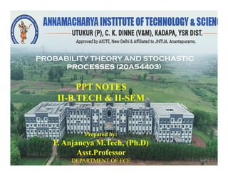 PTSP notes by jntu hyderabad syallabus r18 | PDF
