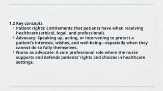 Defend Patient Rights Pt's rights and Nurse role as advocate.pptx