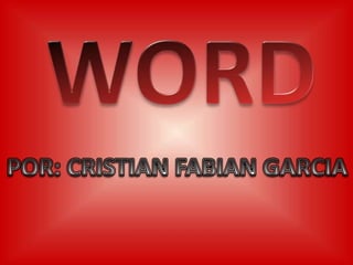 WORD POR: CRISTIAN FABIAN GARCIA 