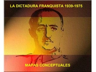 LA DICTADURA FRANQUISTA 1939-1975 LA DICTADURA FRANQUISTA 1939-1975  MAPAS CONCEPTUALES 