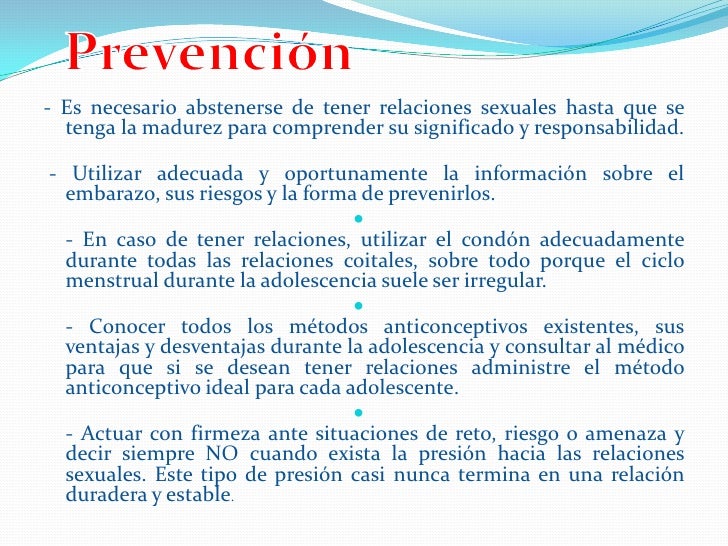 Embarazo Adolescente