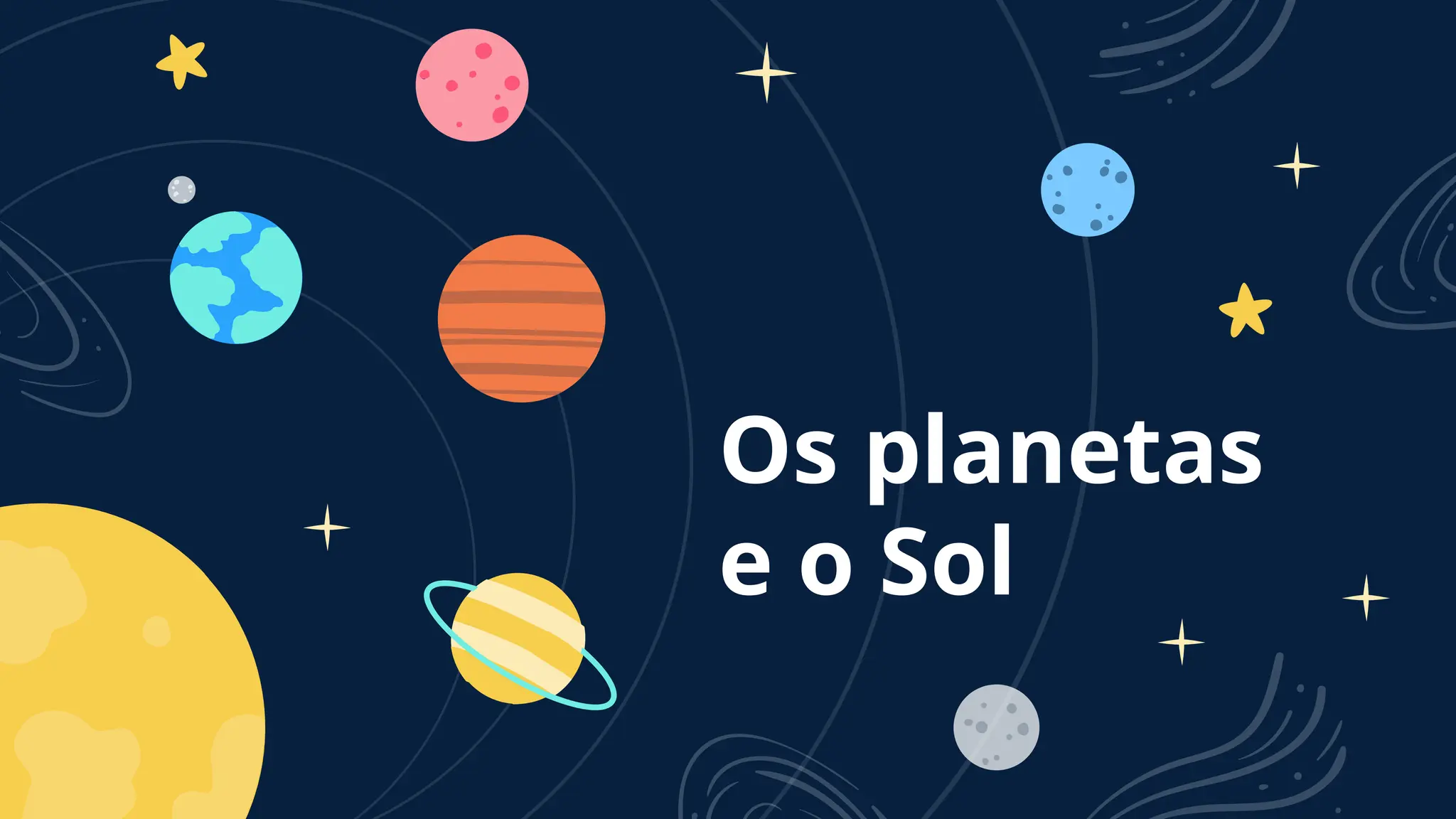 Os planetas
e o Sol
 