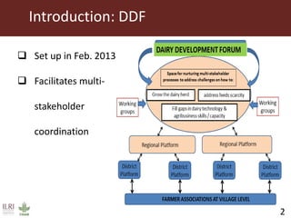 Influence of information sharing within the Tanzania Dairy Development Forum on nurturing regional platforms