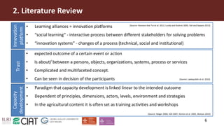 Influence of trust on capacity development within the members and influenced groups of the Nicaraguan Learning Alliance