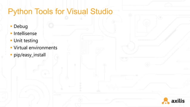 Python Tools for Visual Studio | PPT