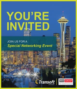 You're Invited to PTV Group Special Networking Event!