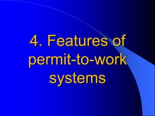 Work permit of fire and safety engineering | PDF