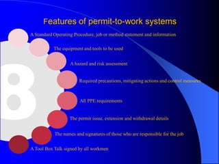 Work permit of fire and safety engineering | PDF