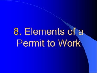 Work permit of fire and safety engineering | PDF