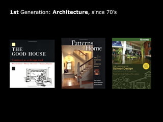 1st Generation: Architecture, since 70’s

 