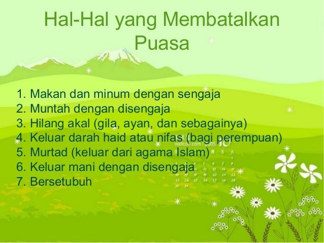 [AGAMA] Puasa (Jenis-Jenis, Syarat, Rukun, Sunnah Puasa, dll)