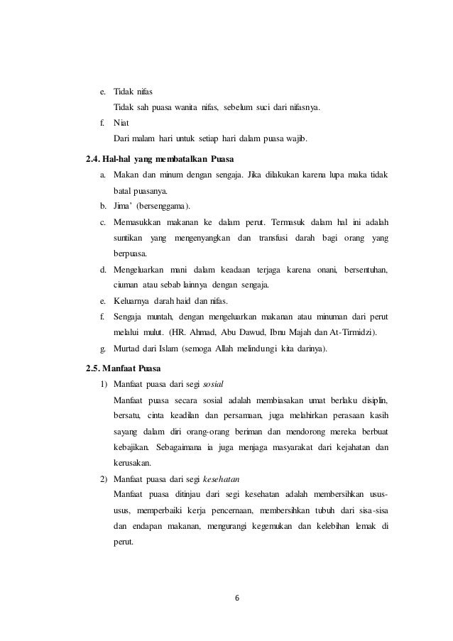 Puasa Bagian Dari Rukun Islam