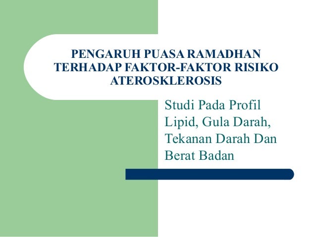 Puasa ramadhan dan kesehatan