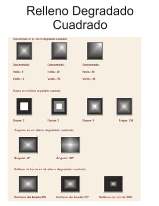 Relleno Degradado
Cuadrado