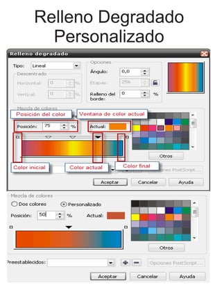 Relleno Degradado
Personalizado