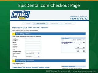 EpicDental.com Checkout Page
 