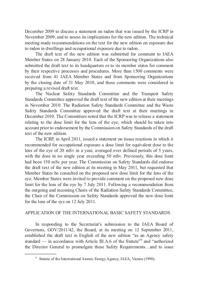 English Essay Topics How To Write A Thesis Sentence For An Essay also Persuasive Essay Thesis Statement Radiation Protection And Safety Of Radiation Sources International B Argumentative Essay Thesis Examples
