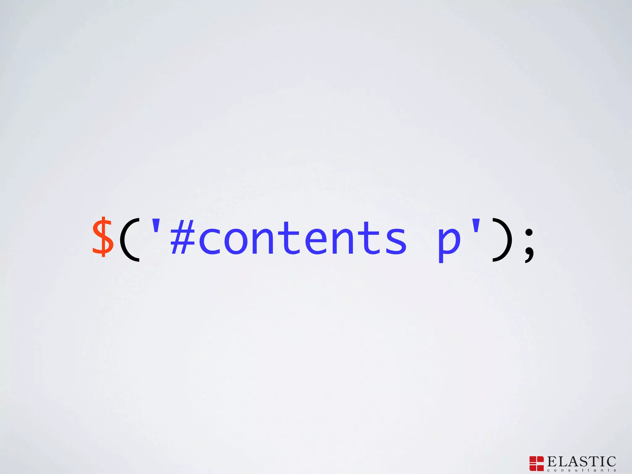 $('#contents p');
 