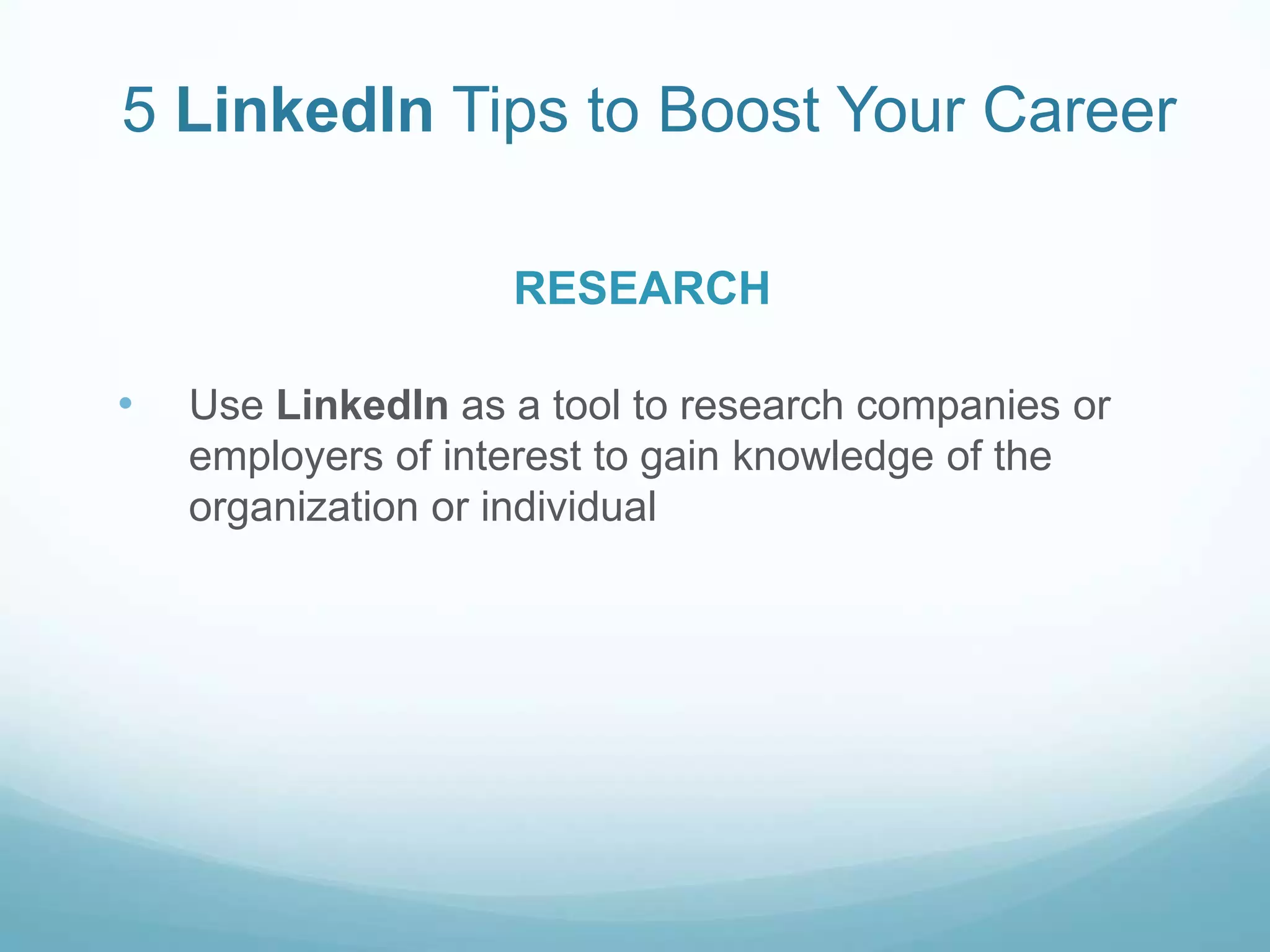 5 LinkedIn Tips to Boost Your Career