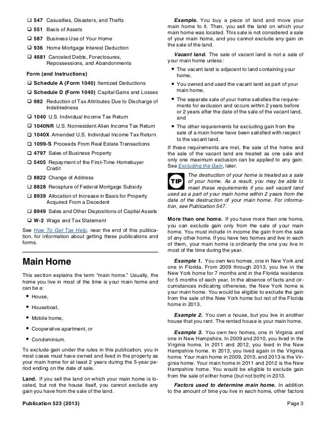 Publication 523 Worksheet Publication 523 Worksheet