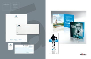 PHYSIOACTIF Identité visuelle 
Papeterie 
Dépliants 
Cartes 
promotionnelles 
 