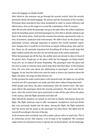 The British Airways service delivery process