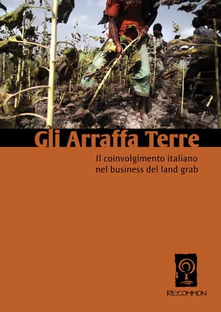 Gli Arraffa Terre
      Il coinvolgimento italiano
      nel business del land grab
 
