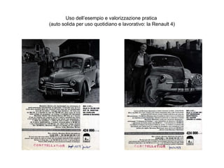 Uso dell’esempio e valorizzazione pratica
(auto solida per uso quotidiano e lavorativo: la Renault 4)

 