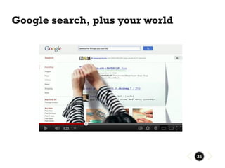 Google search, plus your world




                                 35
 