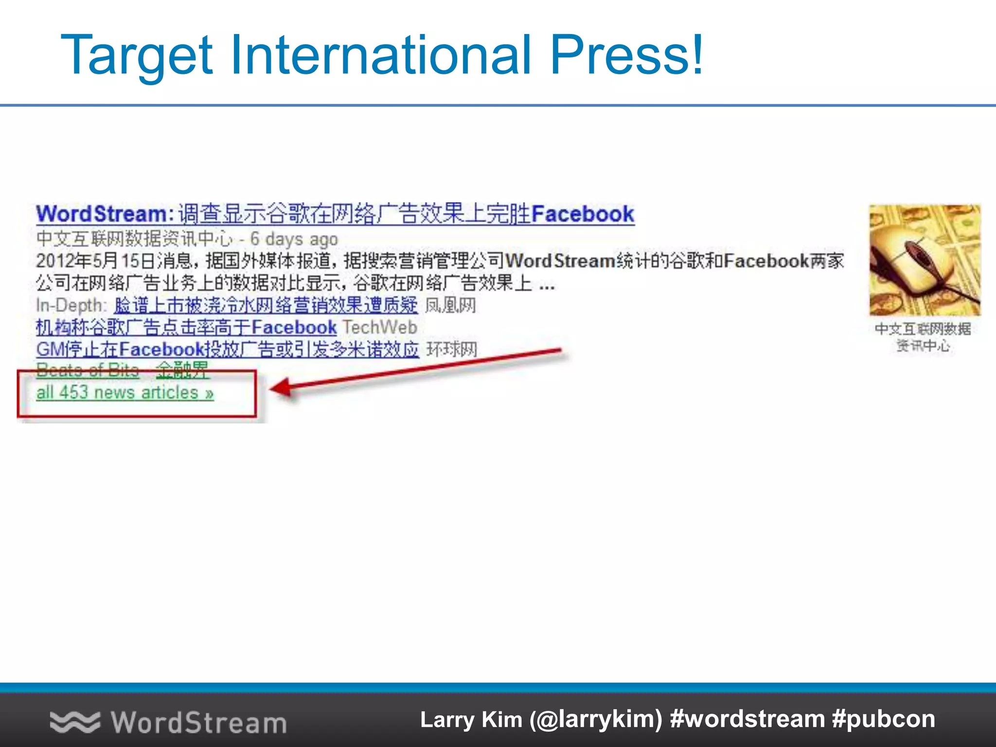 Domino Effect of Content Promotion
Larry Kim (@larrykim) #wordstream #pubcon
 