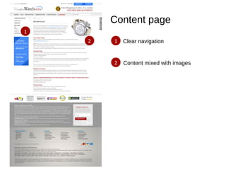 Content page
2
12
1
Clear navigation
Content mixed with images
 