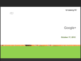 Google+

October 17, 2012
 