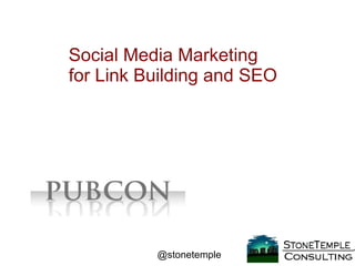 Social Media Marketing for Link Building and SEO 