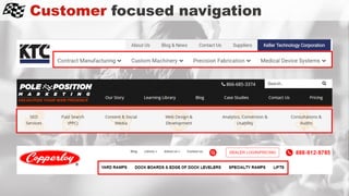 Customer focused navigation
 