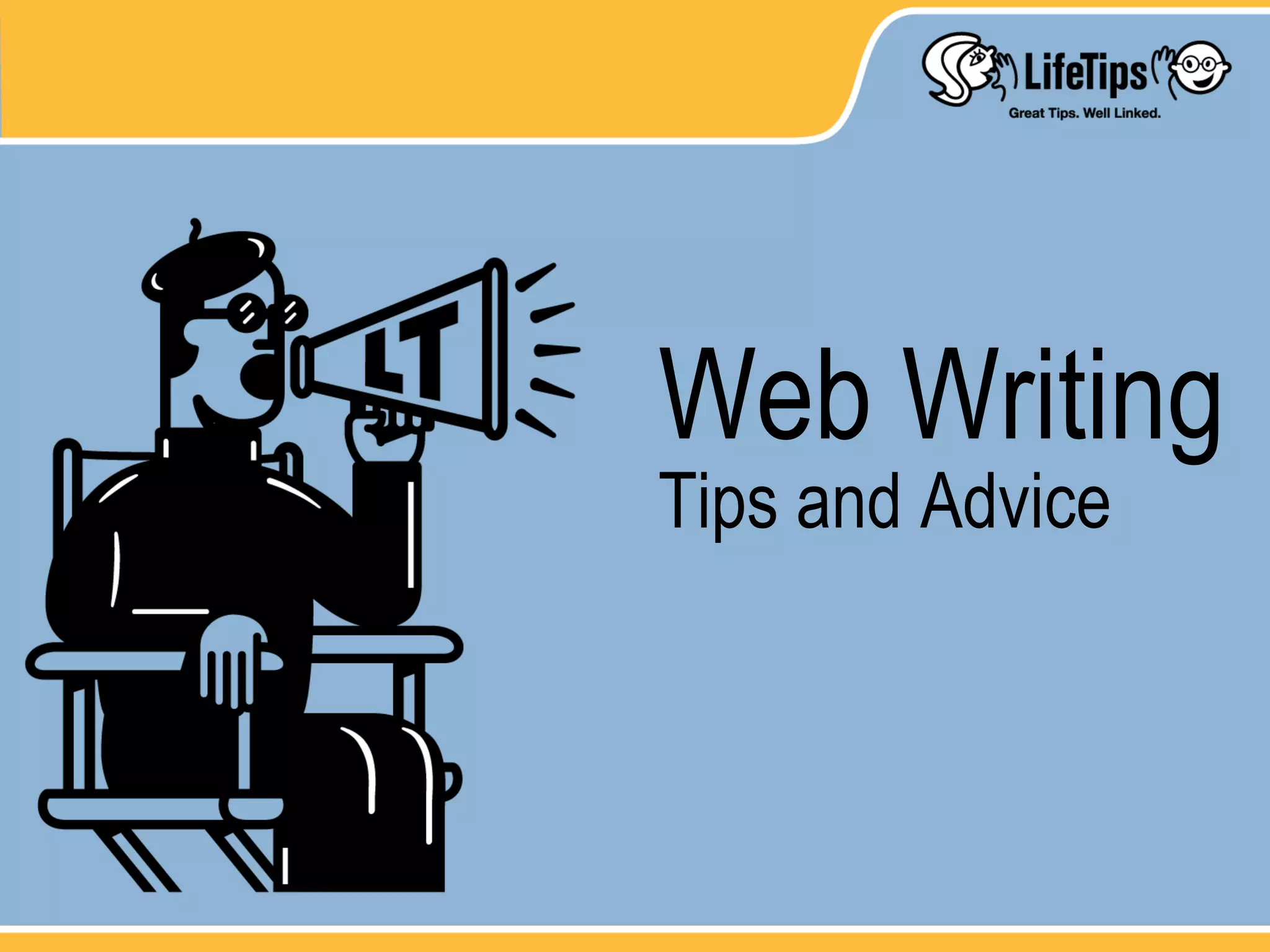 Web Writing Tips and Advice 