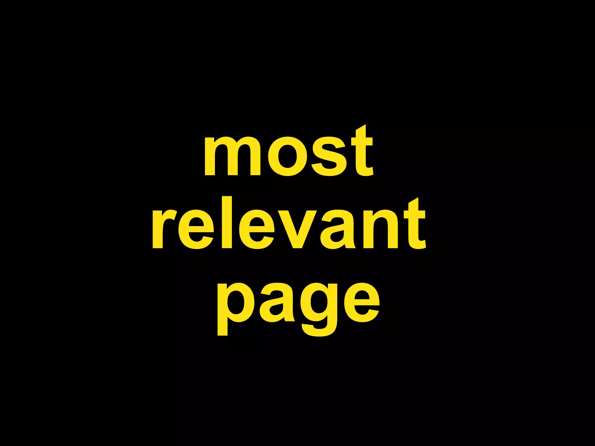 most  relevant  page 